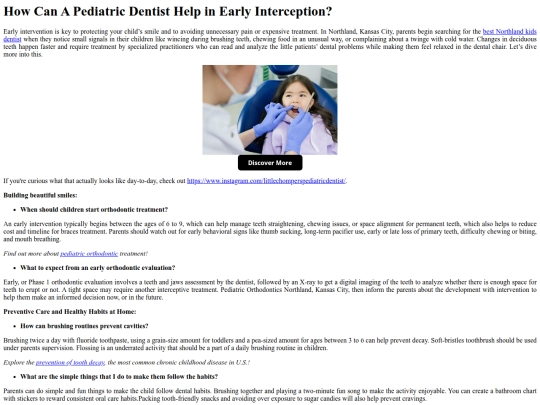 HowCanAPediatricDentistHelpinEarlyInterception screenshot
