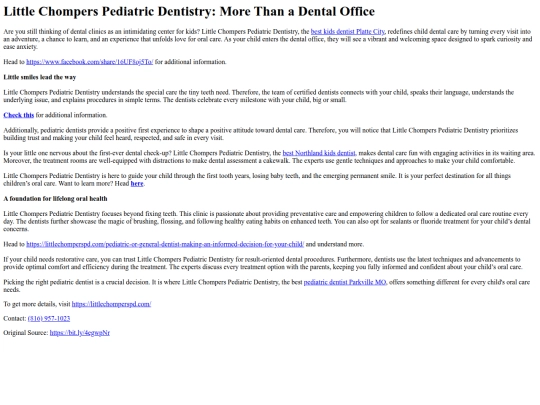 little-chompers-pediatric-dentistry-more-than-a-dental-office screenshot