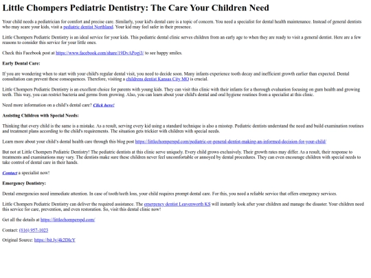 little-chompers-pediatric-dentistry screenshot