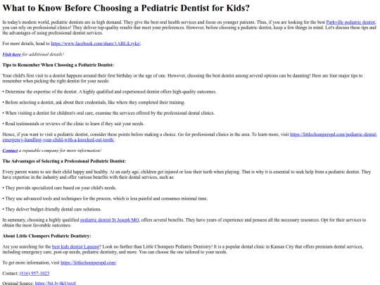 what-to-know-before-choosing-a-pediatric screenshot