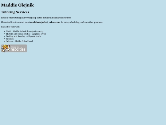 index screenshot