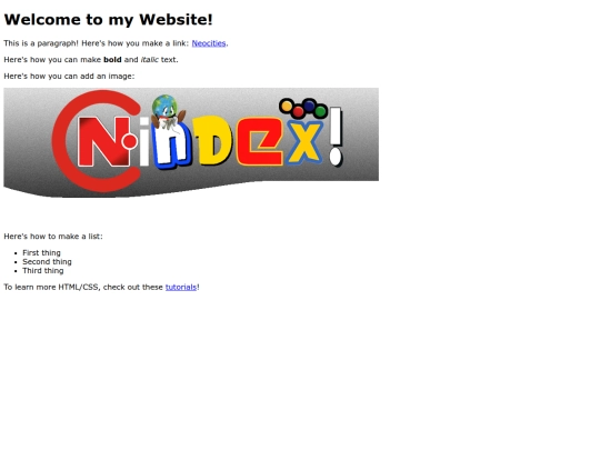 index screenshot