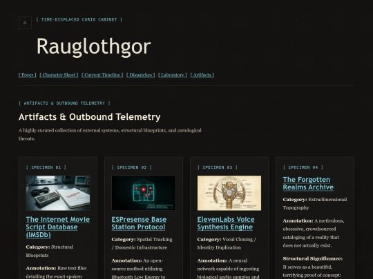 artifacts screenshot