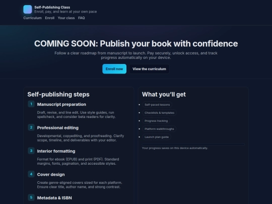 SelfPublishing screenshot