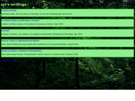 writing screenshot