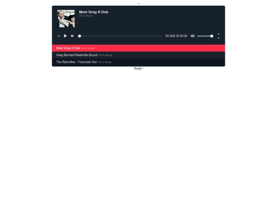 WHITBY SHORES RADIO PLAYER screenshot