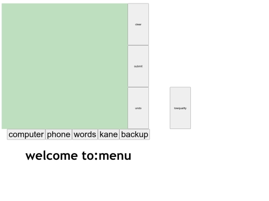 menu screenshot