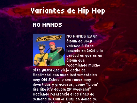 musica/NO HANDS screenshot