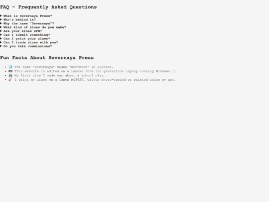 faq screenshot