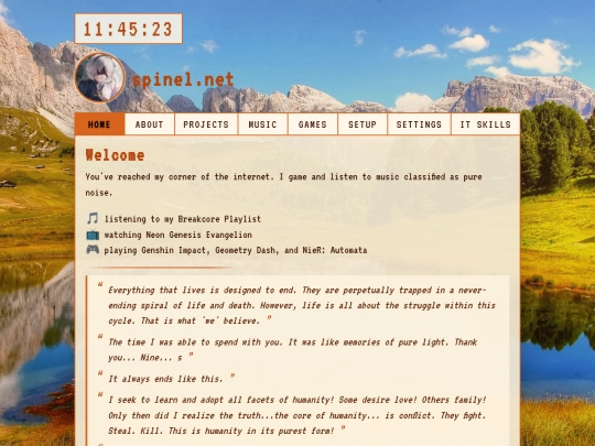 index screenshot