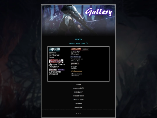 gallery/fonts/dmc3 screenshot