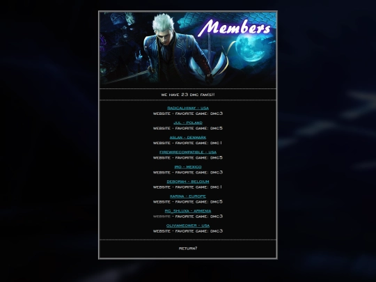 members screenshot