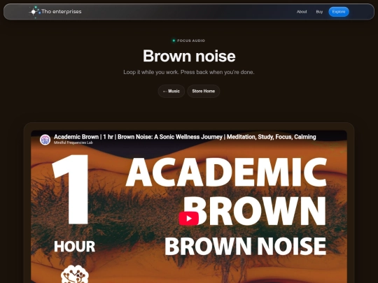 store/noise/brown screenshot