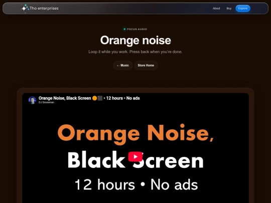 store/noise/orange screenshot