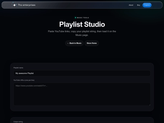 store/playlist.studio screenshot