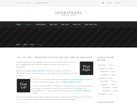 pages/sidebar-right screenshot