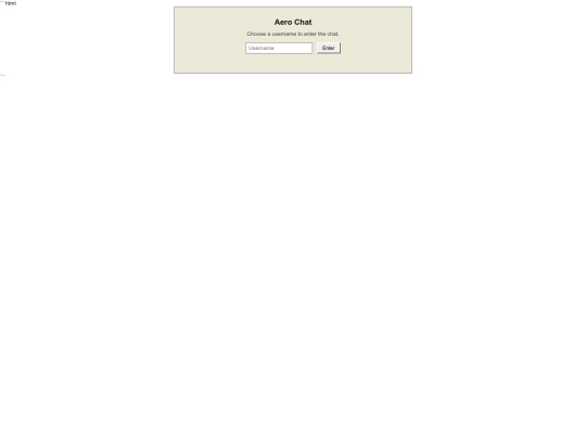 aero-chat screenshot