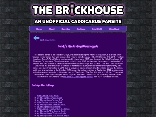brickhouse/archives/cinemaggots screenshot