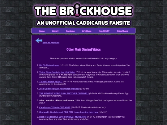 brickhouse/archives/other-main-channel-vids screenshot