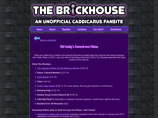brickhouse/archives/second-channel screenshot