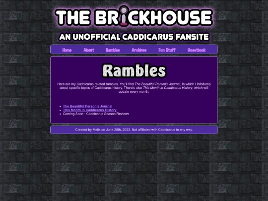brickhouse/rambles screenshot