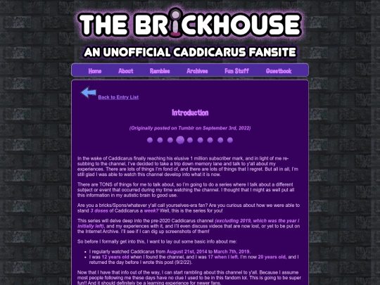 brickhouse/theBPJ/BPJ-intro screenshot