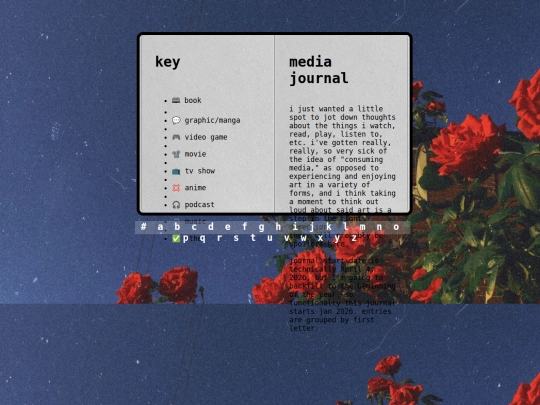 media_journal screenshot