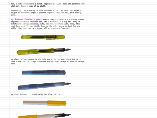 stationery screenshot