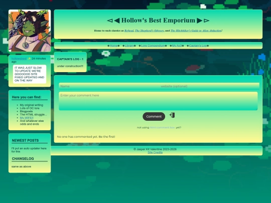 blog screenshot
