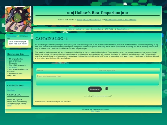 logbook screenshot