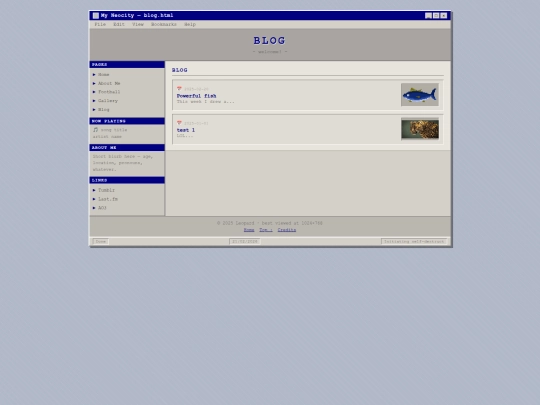 blog screenshot