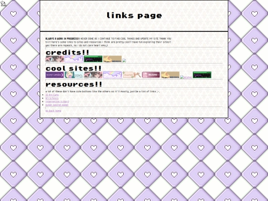 links screenshot