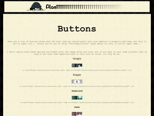 Buttons screenshot