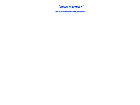 blogs/welcome screenshot