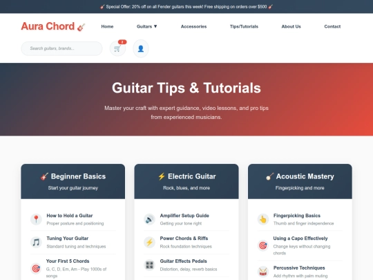 tutorials screenshot