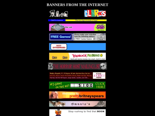 banners screenshot