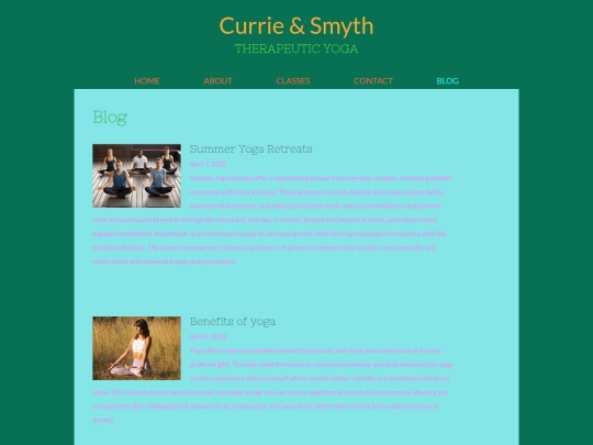 blog screenshot