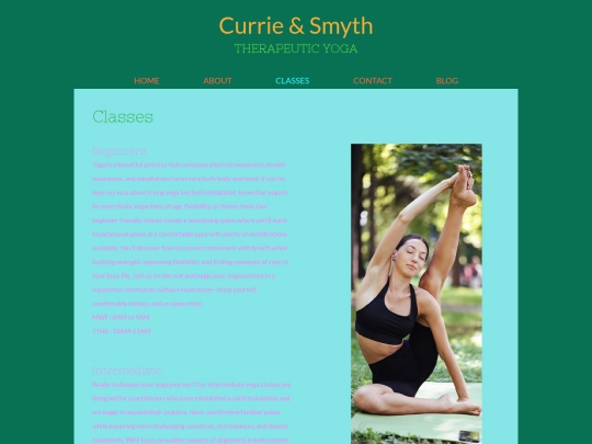 classes screenshot