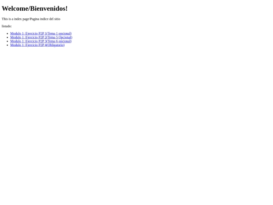 index screenshot