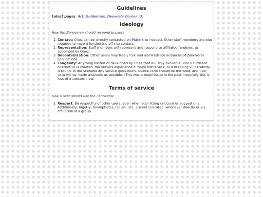 guidelines screenshot