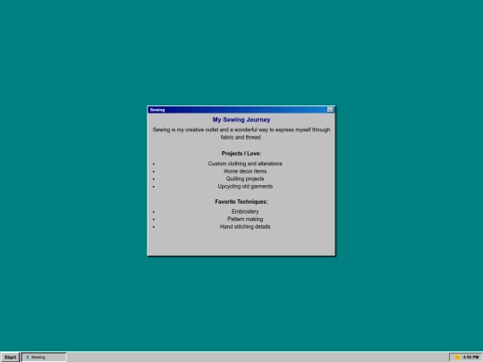 sewing screenshot
