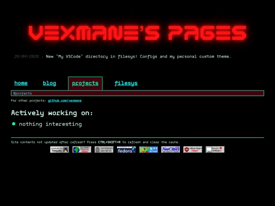 projects screenshot