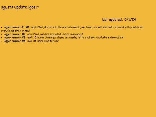 log screenshot