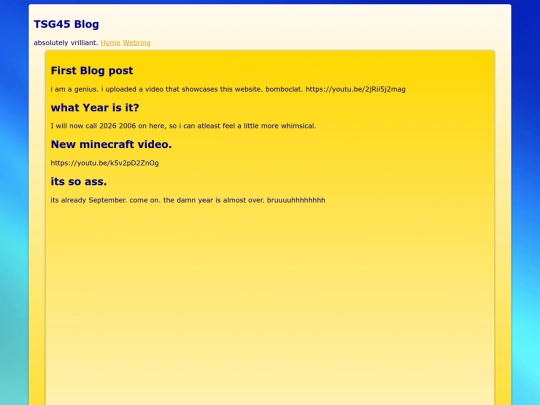 tsgblog screenshot