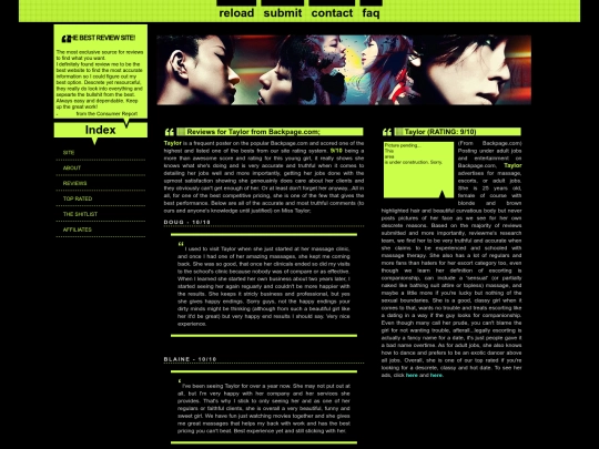 reviewtaylor screenshot
