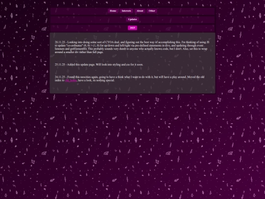 about/updates/2025 screenshot