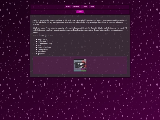 interests/games screenshot