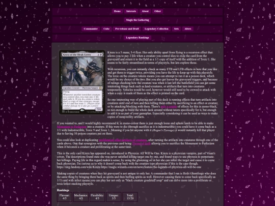 interests/mtg/legendary/rankings/kinzu-of-the-bleak-coven screenshot