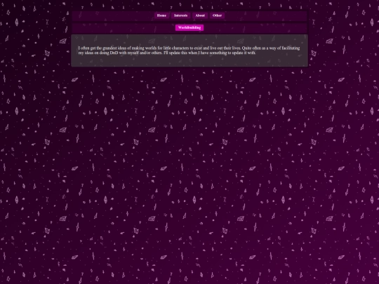 interests/worldbuilding screenshot