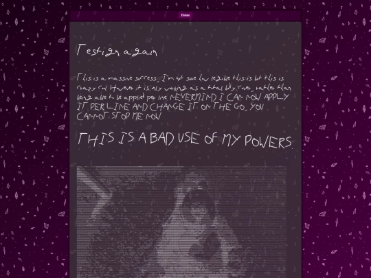 testpage screenshot